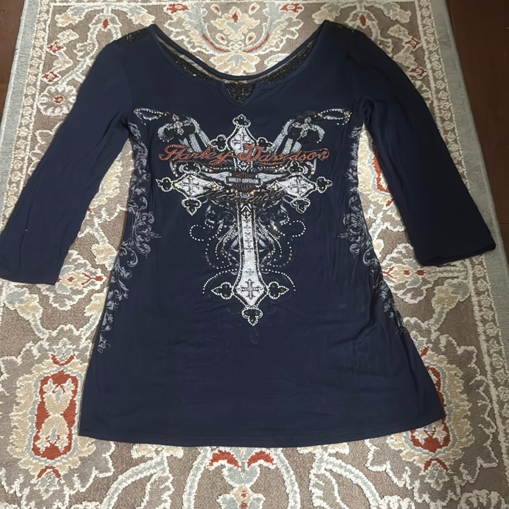 Harley-Davidson 3/4 sleeve shirt